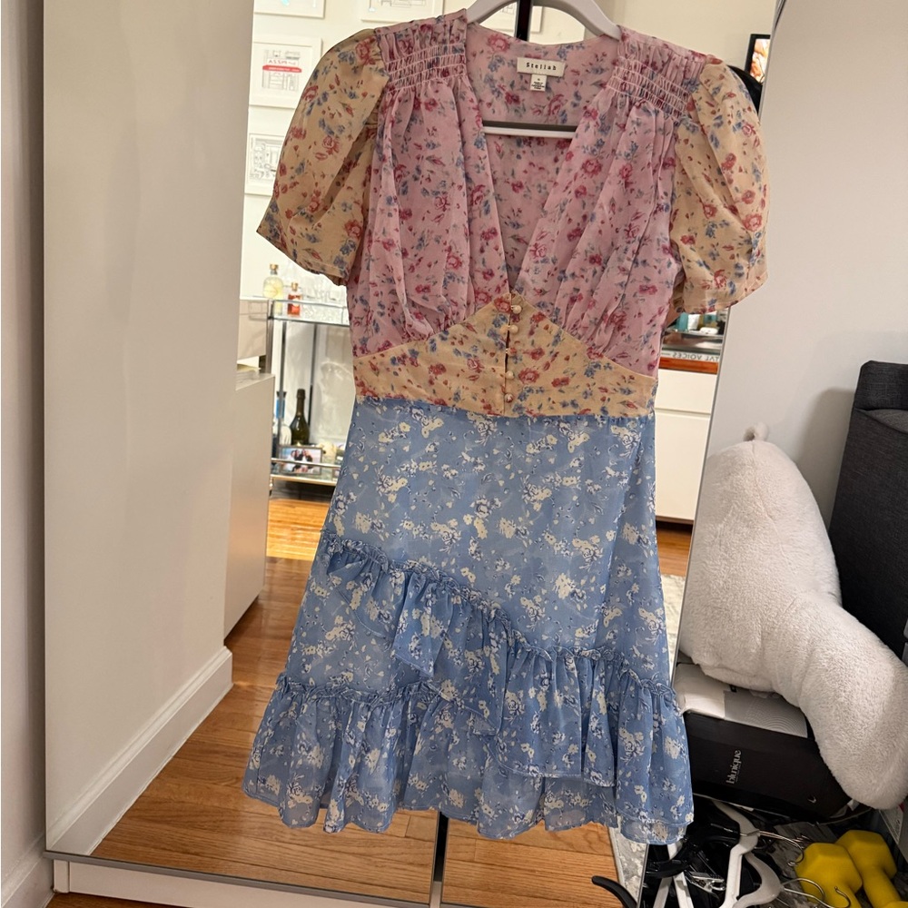 Stellah Pink Floral Dress